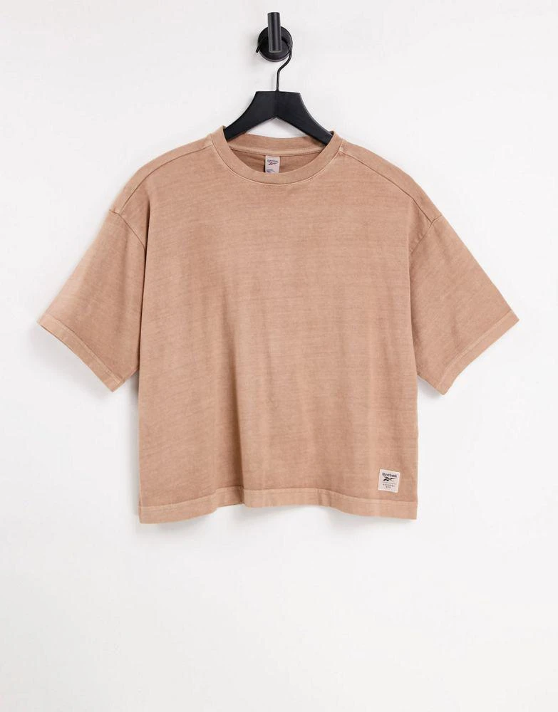 商品Reebok|Reebok t-shirt in sepia - BROWN,价格¥241,第1张图片