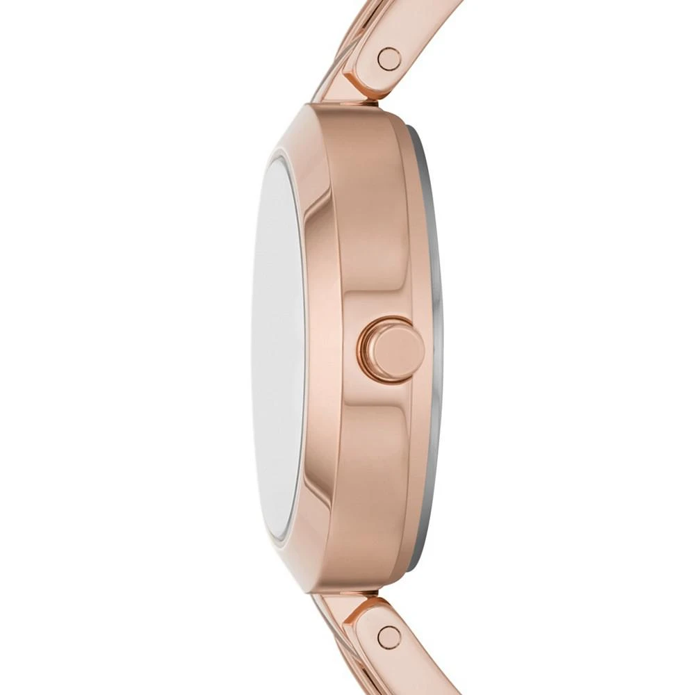 商品DKNY|Women's City Link Three-Hand Rose Gold-Tone Stainless Steel Bracelet Watch, 26mm,价格¥464,第3张图片详细描述