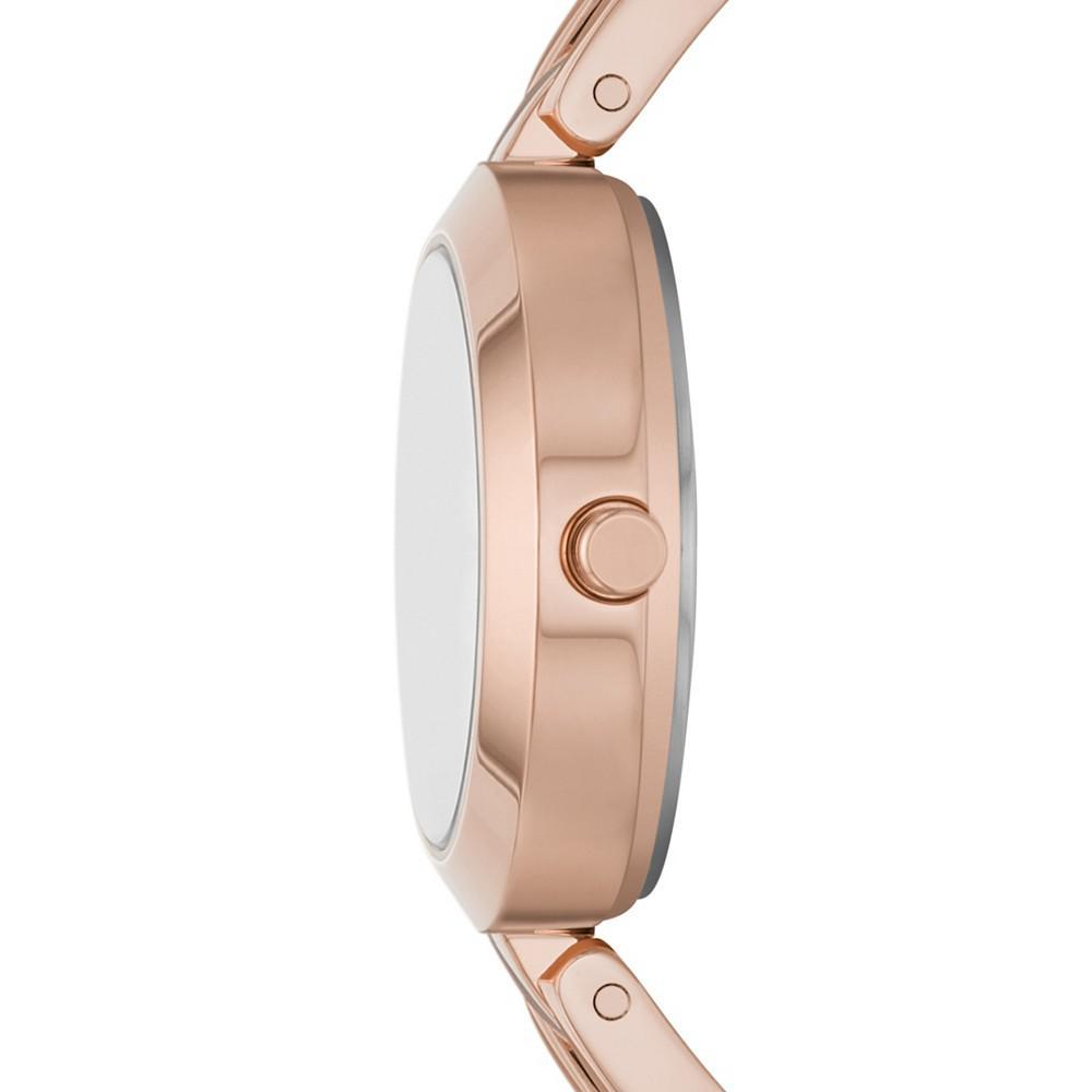 商品DKNY|Women's City Link Three-Hand Rose Gold-Tone Stainless Steel Bracelet Watch, 26mm,价格¥1146,第5张图片详细描述