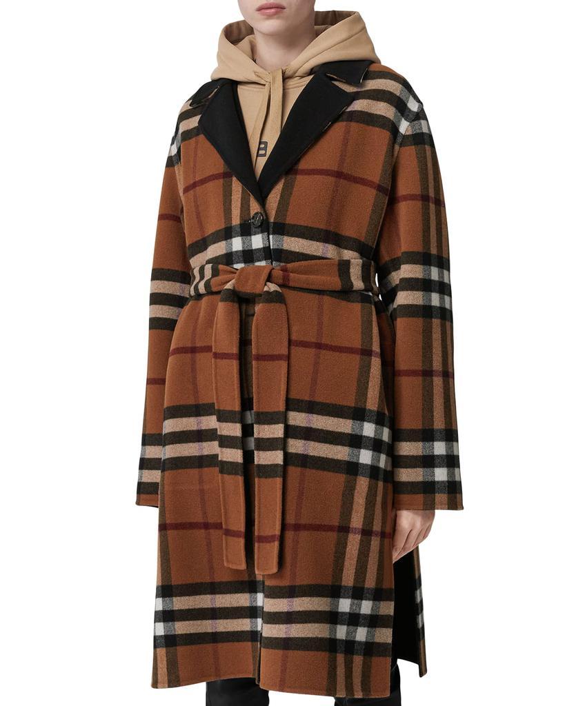 商品Burberry|Dorea Belted Reversible Coat,价格¥22595,第1张图片