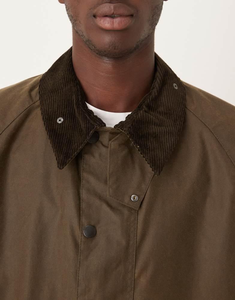 Barbour Transport oversized wax jacket in beech – On Sale Now with