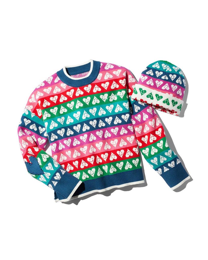Rainbow Heart Crewneck Sweater - 100% Exclusive商品第7张图片规格展示