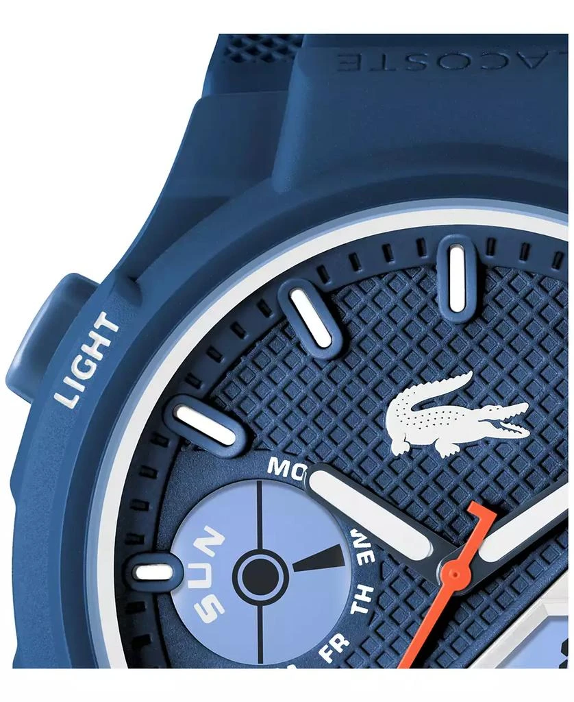 商品Lacoste|Men's LC33 Blue Silicone Strap Watch 45mm,价格¥711,第4张图片详细描述