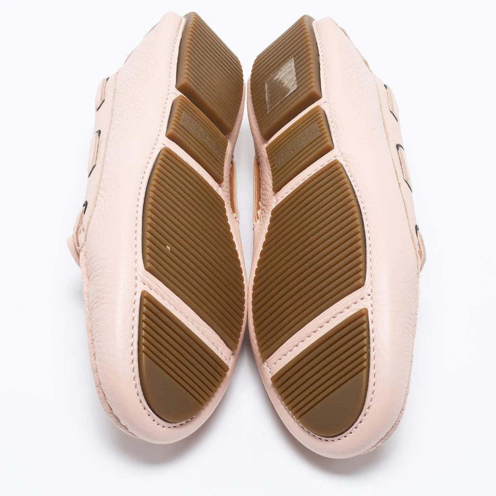 Bottega Veneta Light Pink Intrecciato Leather Bow Slip-On Loafers Size 37.5 商品