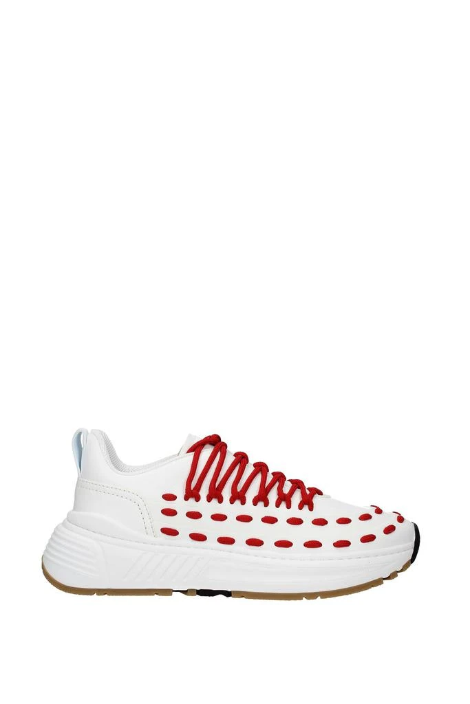 商品Bottega Veneta|Sneakers Leather White Red,价格¥3104,第1张图片