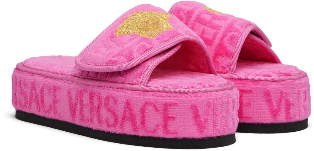 商品Versace|Pink 'I Heart Baroque' Slippers,价格¥3197,第4张图片详细描述
