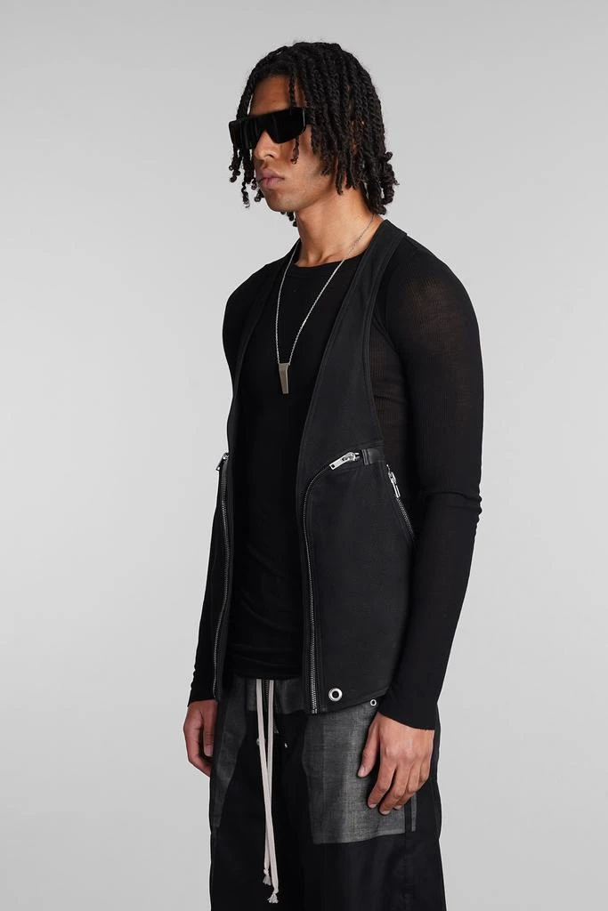 商品Rick Owens|Bauhaus Vest Vest In Black Leather,价格¥7449,第4张图片详细描述