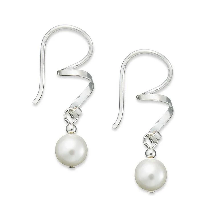 商品Jody Coyote|Sterling Silver Earrings, Austrian Crystal Pearl Swirl Drop Earrings,价格¥150,第1张图片