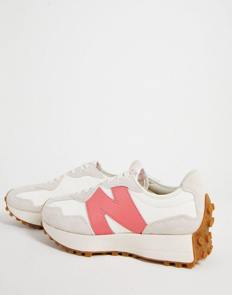 商品New Balance|New Balance 327 trainers in off white and pink,价格¥831,第6张图片详细描述