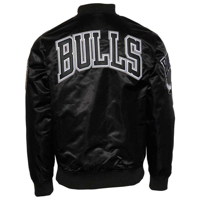商品Pro Standard|Pro Standard Bulls NBA Satin Jacket - Men's,价格¥931,第4张图片详细描述