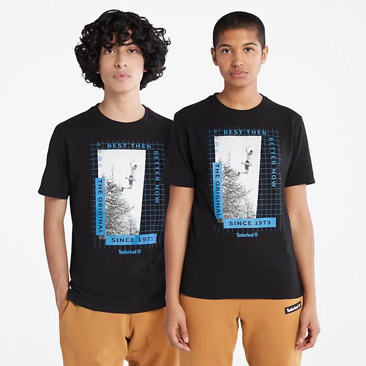 商品Timberland|All Gender Heavyweight Front-Graphic T-Shirt in Black,价格¥415,第1张图片