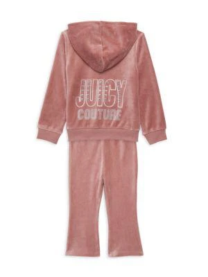 商品Juicy Couture|​Little Girl’s 2-Piece Velour Track Set,价格¥248,第2张图片详细描述