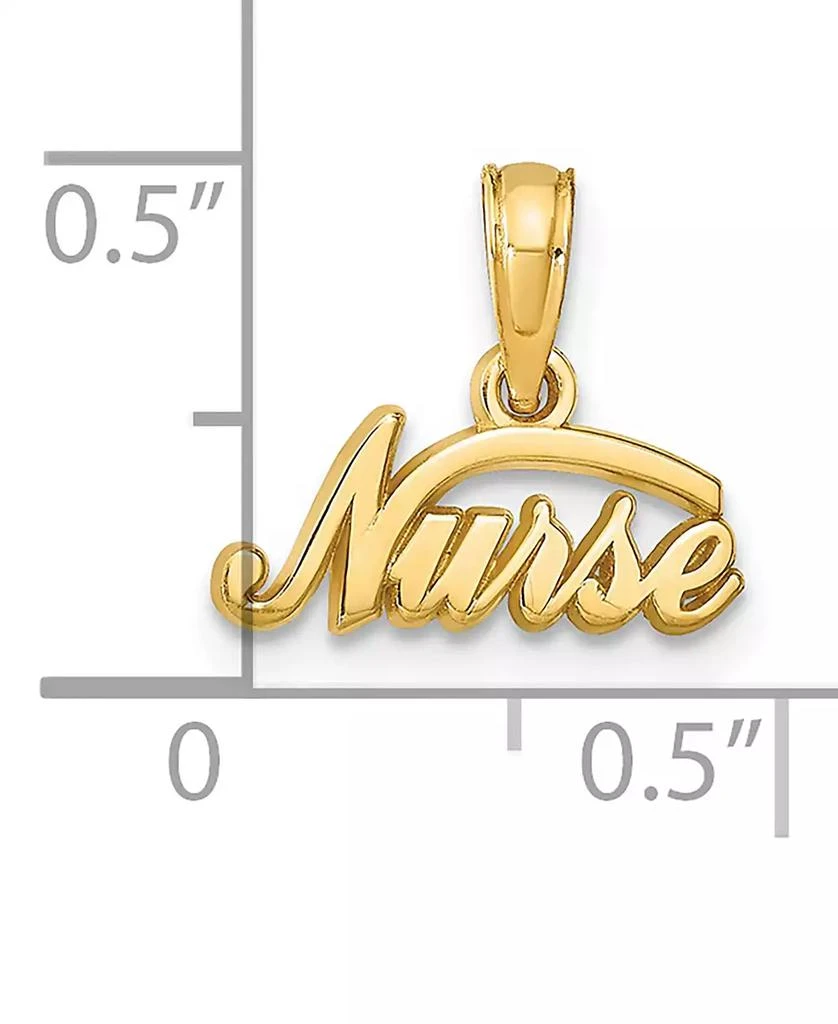 商品Macy's|Nurse Charm Pendant in 14k Yellow Gold,价格¥840,第3张图片详细描述