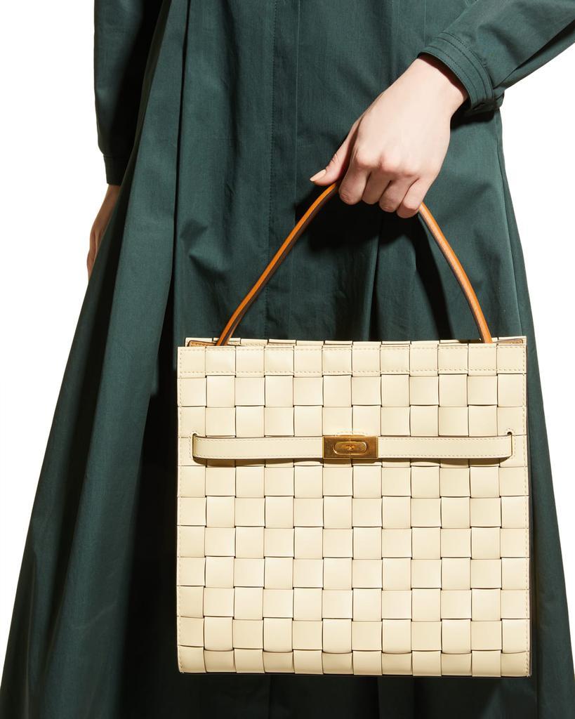 商品Tory Burch|Lee Radziwill Woven Double Satchel Bag,价格¥11744,第7张图片详细描述