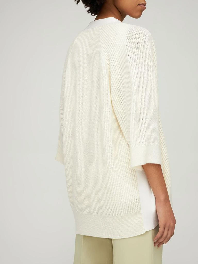 商品AGNONA|Cashmere Rib Knit Open Cardigan,价格¥5344,第2张图片详细描述