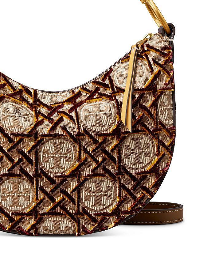 商品Tory Burch|T Monogram Fil Coupé Mini Crescent Bag,价格¥4769,第6张图片详细描述