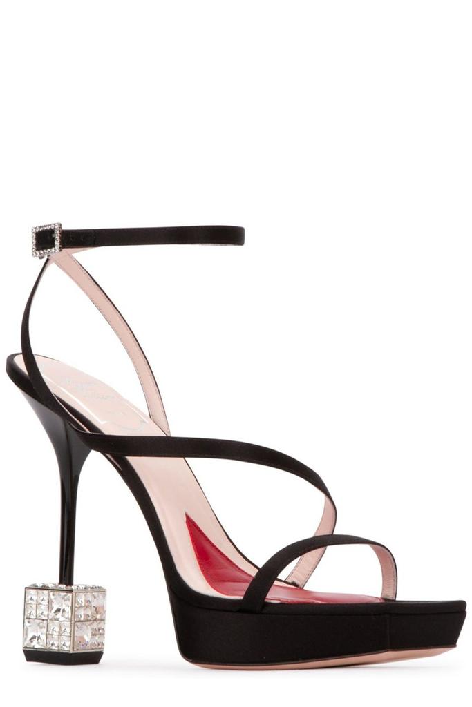 Roger Vivier Cube Strass Heeled Sandals商品第2张图片规格展示