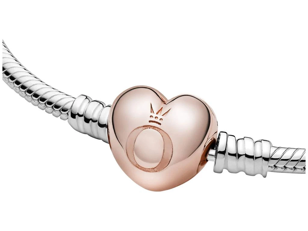 商品PANDORA|Pandora Moments Heart Clasp Snake Chain Bracelet,价格¥401,第3张图片详细描述