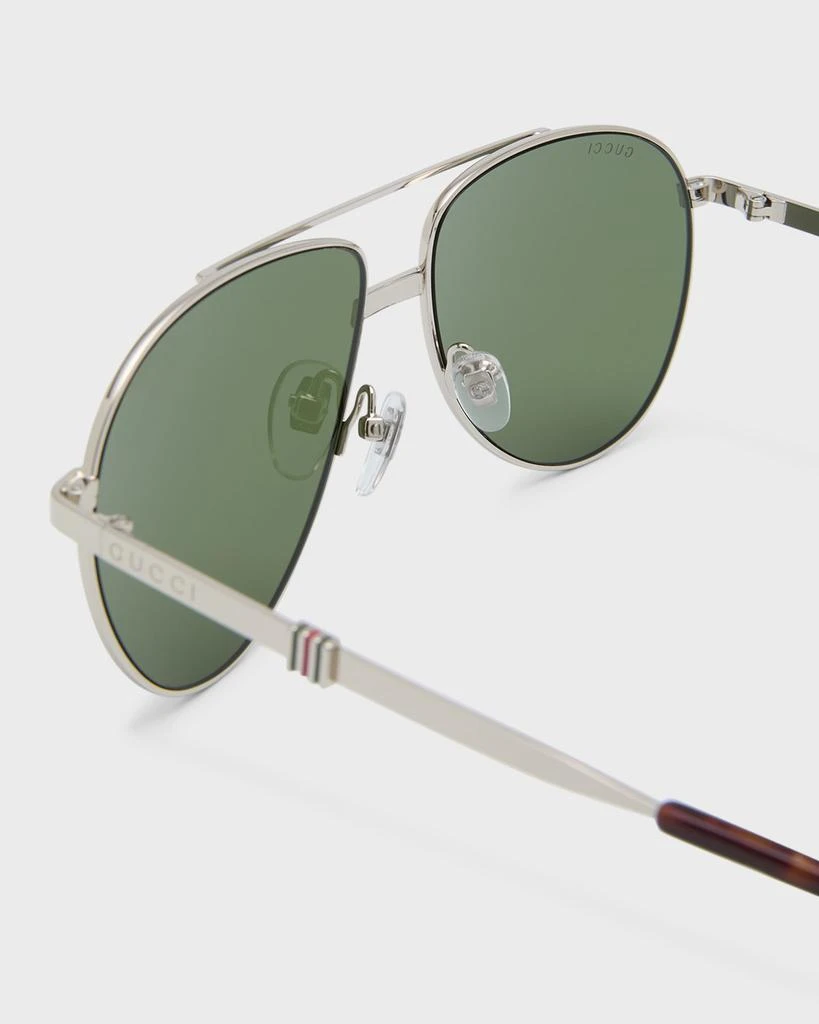 商品Gucci|Men's GG1440Sm Metal Aviator Sunglasses,价格¥2300,第5张图片详细描述