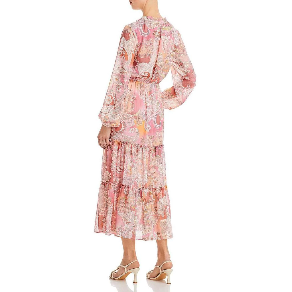 商品AQUA|Womens Chiffon Printed Maxi Dress,价格¥294,第2张图片详细描述