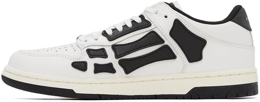 商品AMIRI|White & Black Skel Top Low Sneakers,价格¥4029,第3张图片详细描述