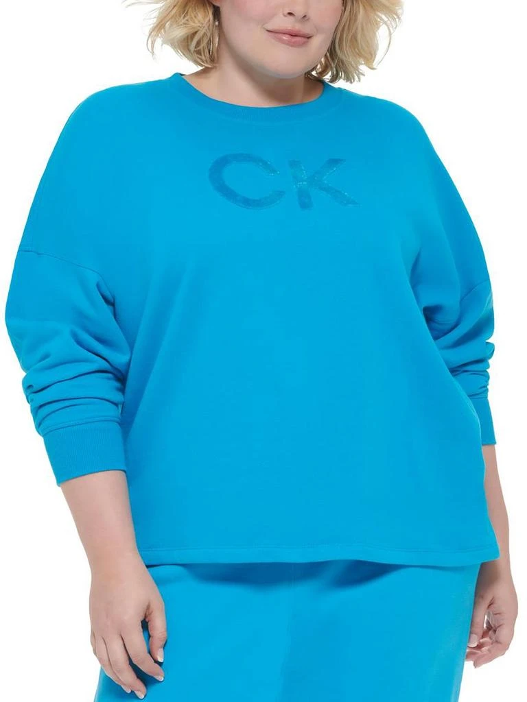 商品Calvin Klein|Plus Womens Gym Fitness Sweatshirt,价格¥261,第2张图片详细描述