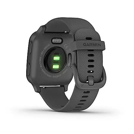 Garmin Venu Sq - Slate Aluminum Bezel with Shadow Gray Case and Silicone Band 商品