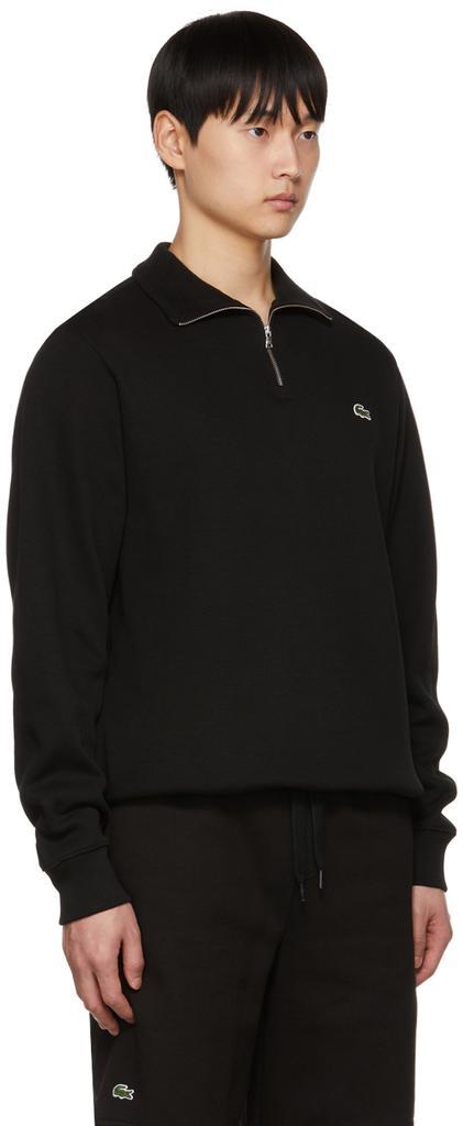 商品Lacoste|Black Classic Half-Zip Sweater,价格¥710,第4张图片详细描述