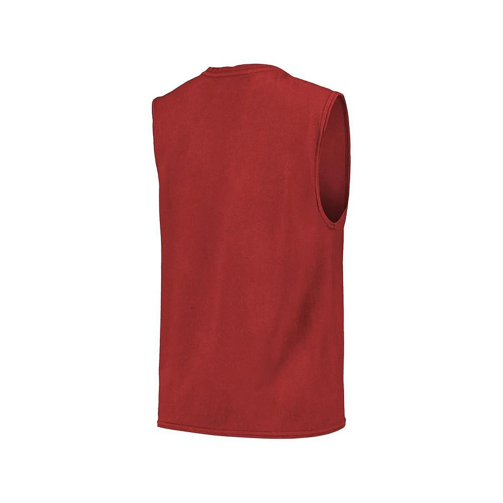 商品Majestic|Men's Threads Red Carolina Hurricanes Softhand Muscle Tank Top,价格¥216,第3张图片详细描述