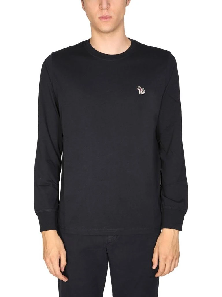 商品Paul Smith|PS Paul Smith Zebra Patch Long-Sleeved T-Shirt,价格¥387,第1张图片