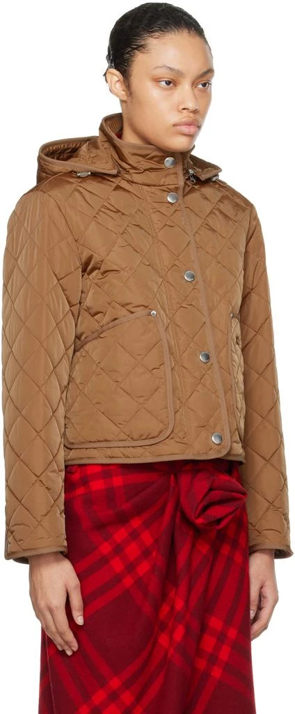 商品Burberry|Tan Quilted Jacket,价格¥12917,第2张图片详细描述