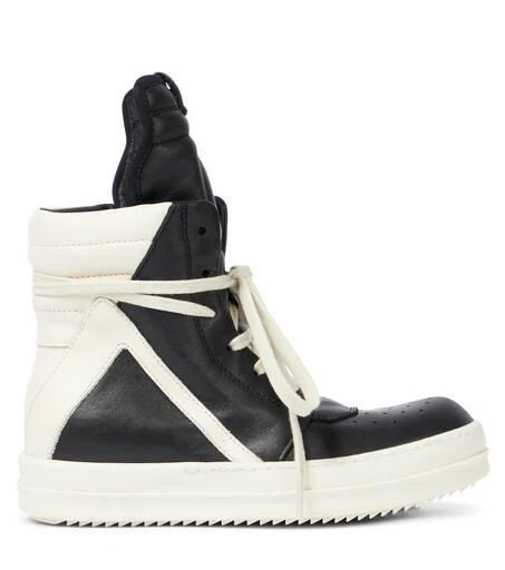 商品Rick Owens|Geobasket皮革高帮运动鞋,价格¥5377,第4张图片详细描述