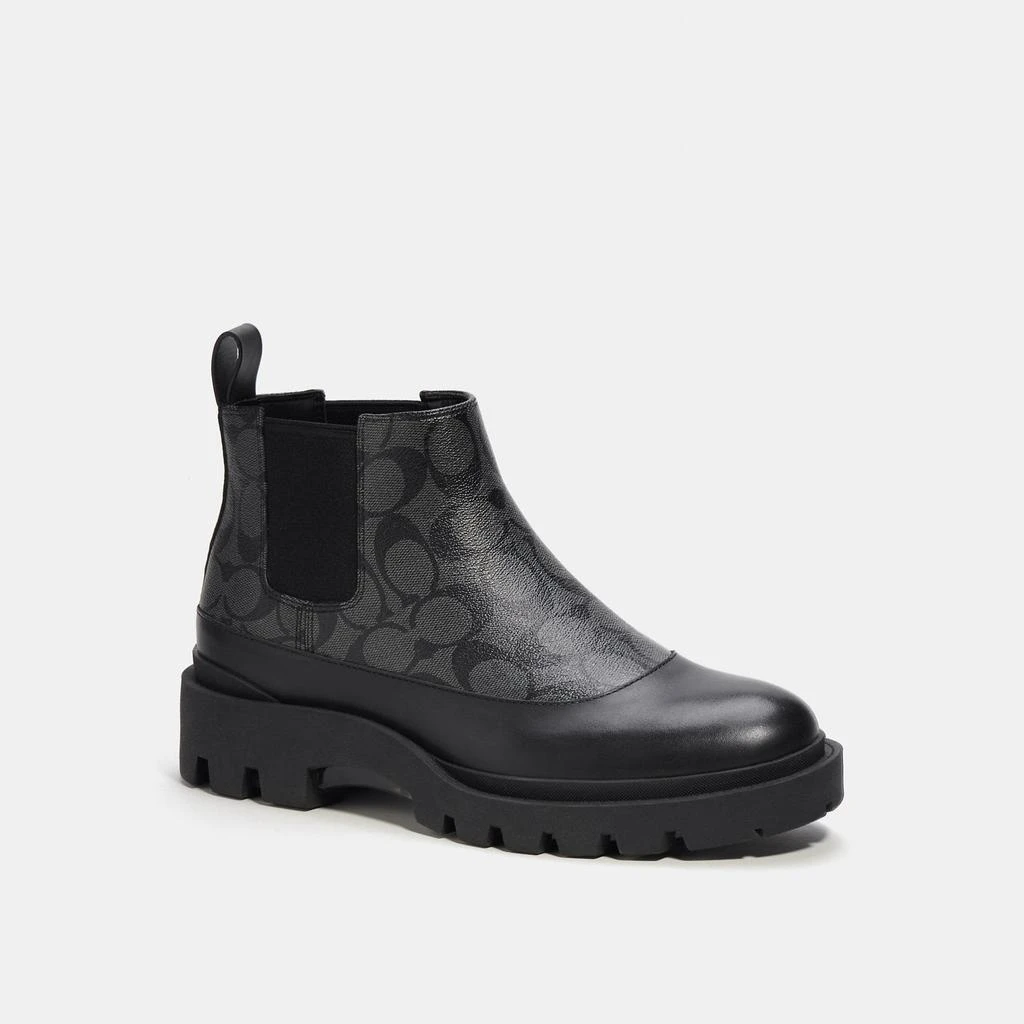 商品Coach|Coach Outlet Citysole Chelsea Boot In Signature Canvas,价格¥1054,第1张图片