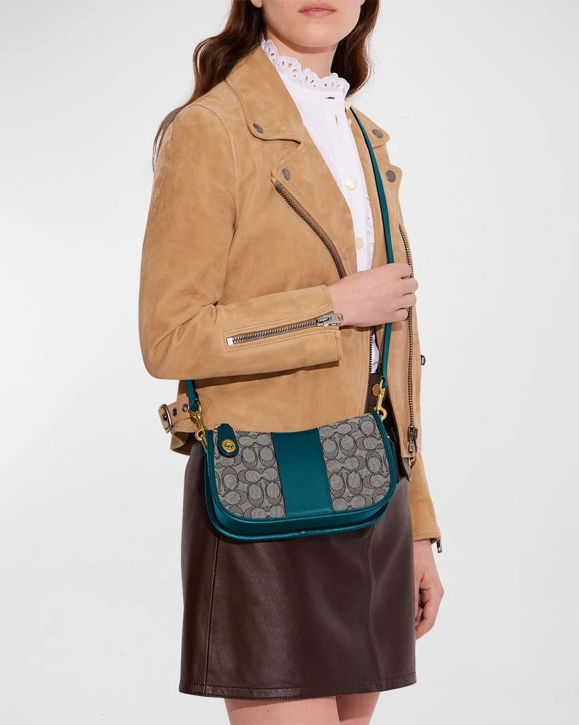 商品Coach|Swinger Signature Jacquard Shoulder Bag,价格¥1125,第2张图片详细描述