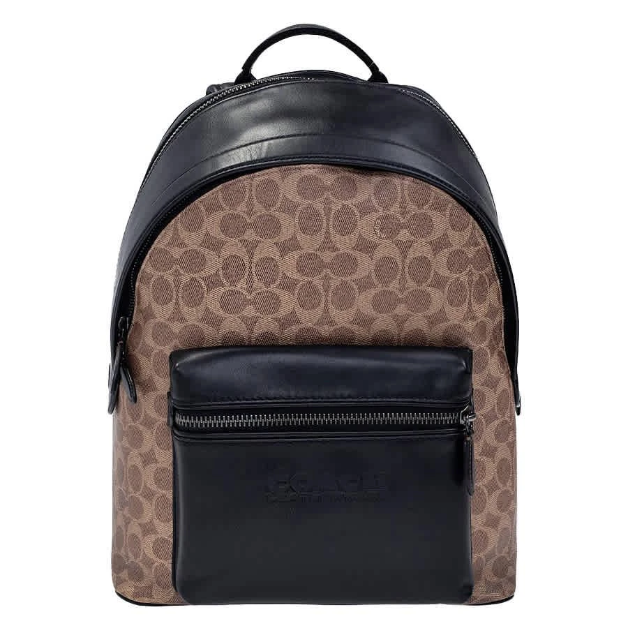 商品Coach|Open Box - Coach Tan Signature Canvas Charter Backpack,价格¥1839,第1张图片