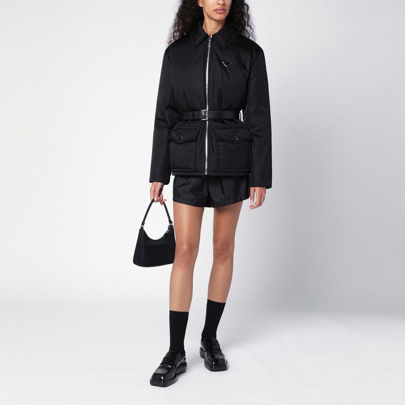 お引越させて！PRADA ブラック ナイロンジャケット Black Re-Nylon jacket | PRADA