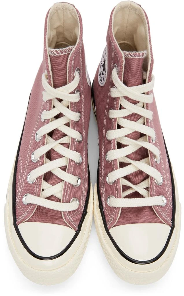 商品Converse|Pink Recycled Canvas Chuck 70 Hi Sneakers,价格¥341,第5张图片详细描述