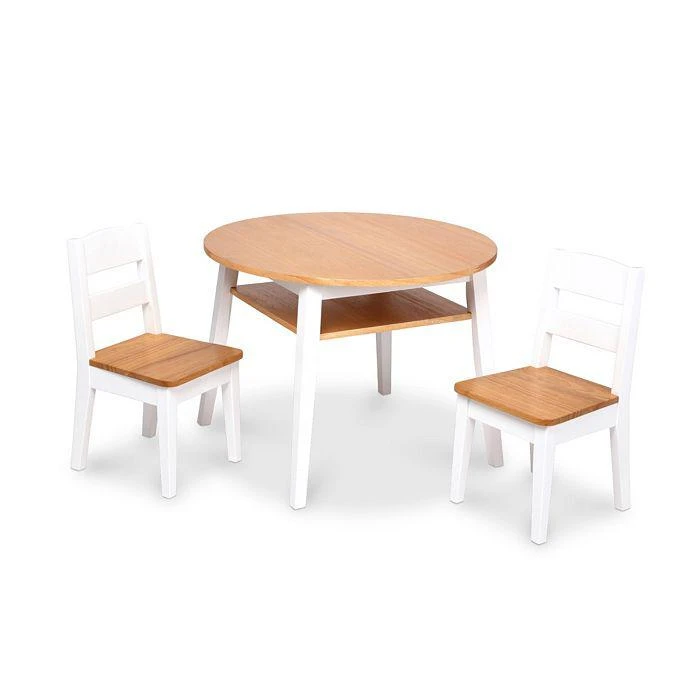 商品Melissa & Doug|Wooden Round Table & Chairs Set - Ages 3-8,价格¥1796,第1张图片