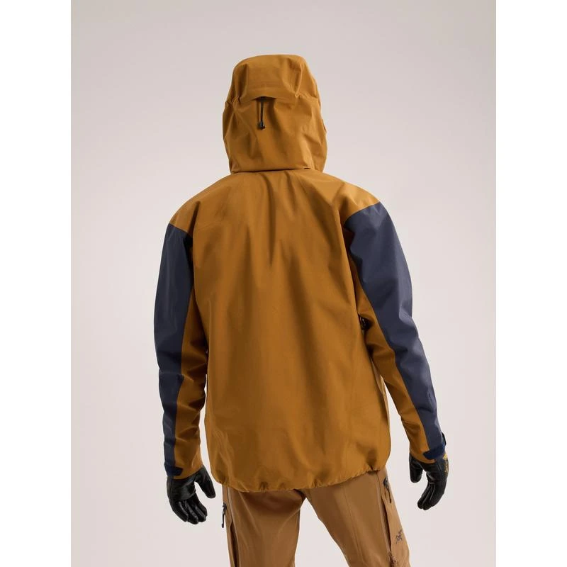 商品Arc'teryx|Arcteryx始祖鸟Macai系列男士黑宝石蓝/育空褐GORE‑TEX防风外套夹克,价格¥4973,第5张图片详细描述