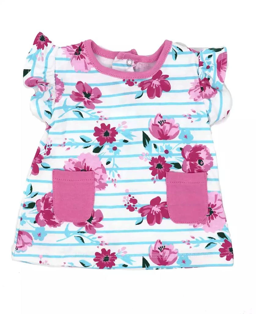 商品Miss|Baby Girls Pink Floral Top, Legging Pants and Headband, 3 Piece Set,价格¥198,第2张图片详细描述