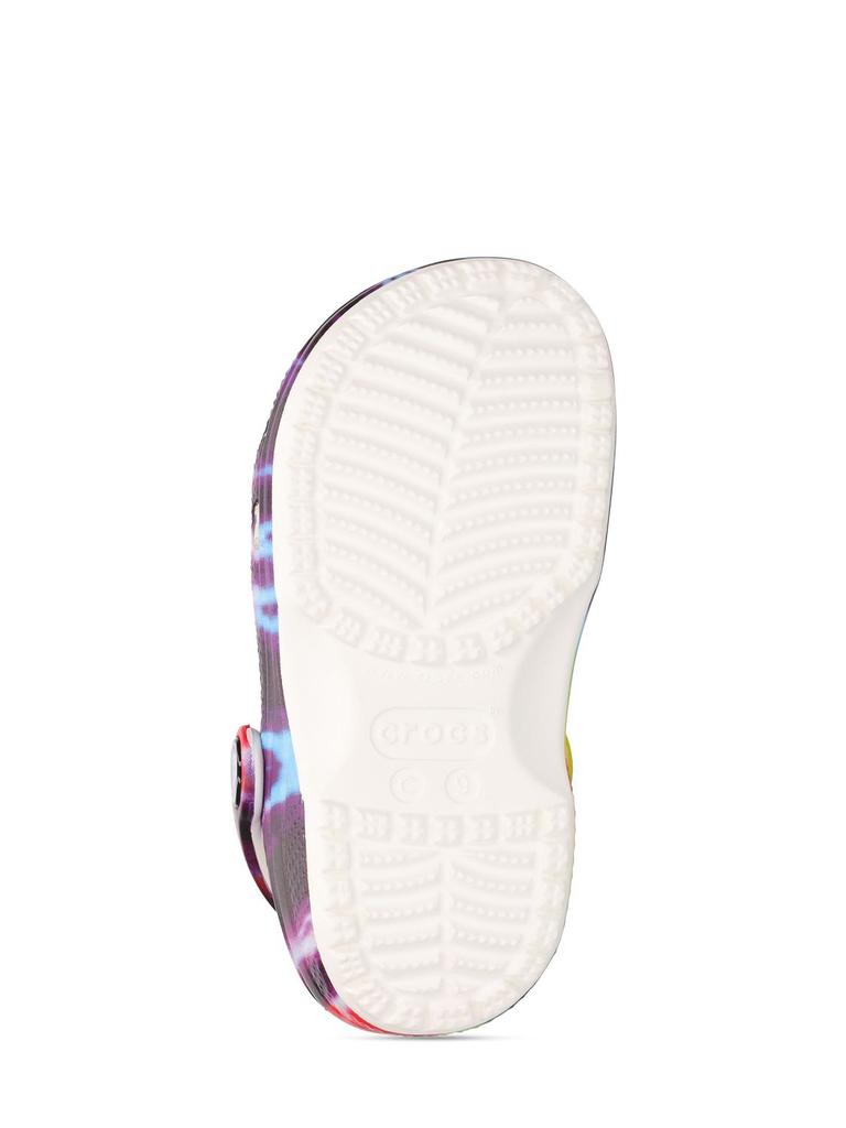 Tie Dye Print Rubber Crocs商品第4张图片规格展示