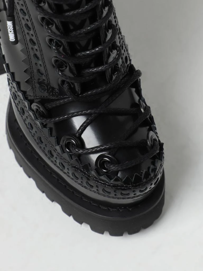 商品Moschino|Moschino Couture ankle boots in brushed leather,价格¥8617,第4张图片详细描述