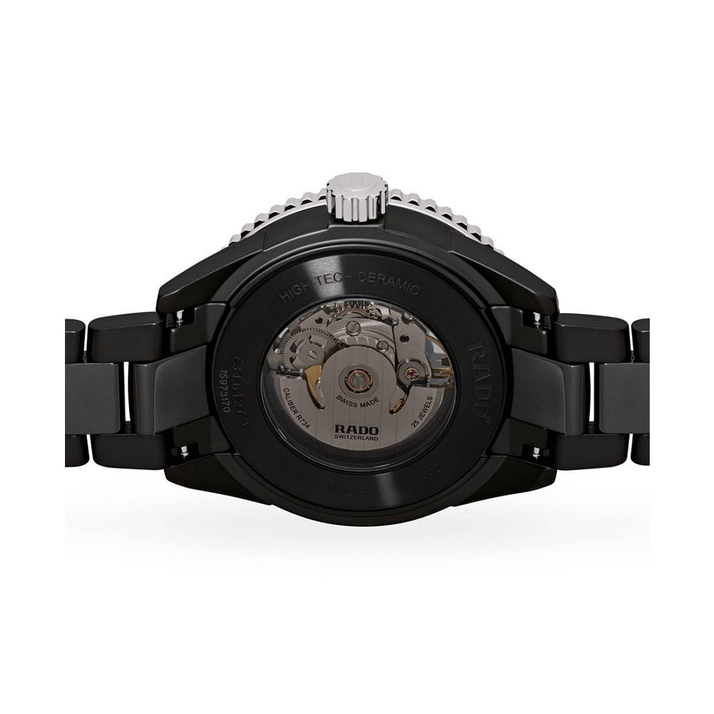 Men's Swiss Automatic Captain Cook Black High Tech Ceramic Bracelet Watch 43mm商品第6张图片规格展示