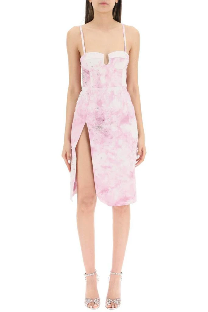 商品DES PHEMMES|Des phemmes tie-dye bustier dress with crystals,价格¥1894,第2张图片详细描述
