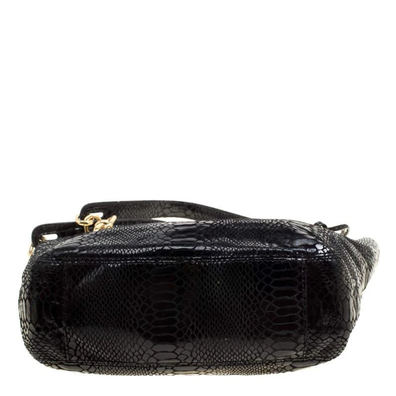 Michael Michael Kors Python Embossed Leather Medium Lilly Chain Tote 商品