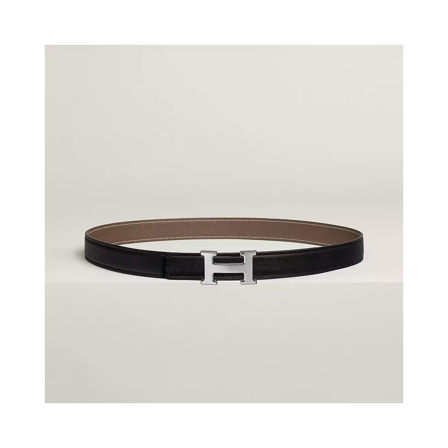 商品Hermes|【预售】 爱马仕 24秋冬 女士 腰带 Boucle de ceinture Mini H & Cuir de ceinture réversible 24 mm H079645CK05 | H052150CABU,价格¥6950,第1张图片