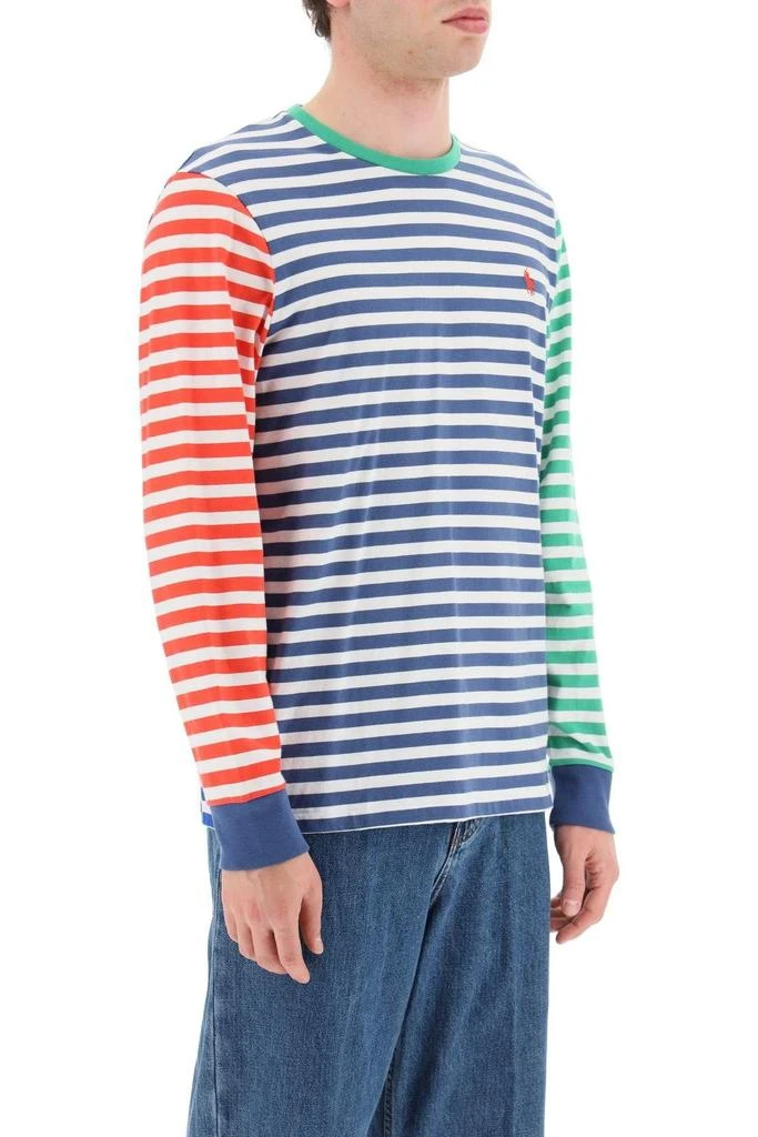 商品Ralph Lauren|COLOR-BLOCK STRIPED LONG-SLEEVED T-SHIRT,价格¥287,第3张图片详细描述