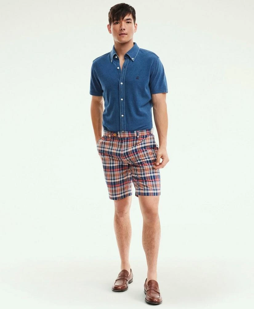 商品Brooks Brothers|Washed Cotton Pique Short-Sleeve Knit Shirt,价格¥391,第2张图片详细描述