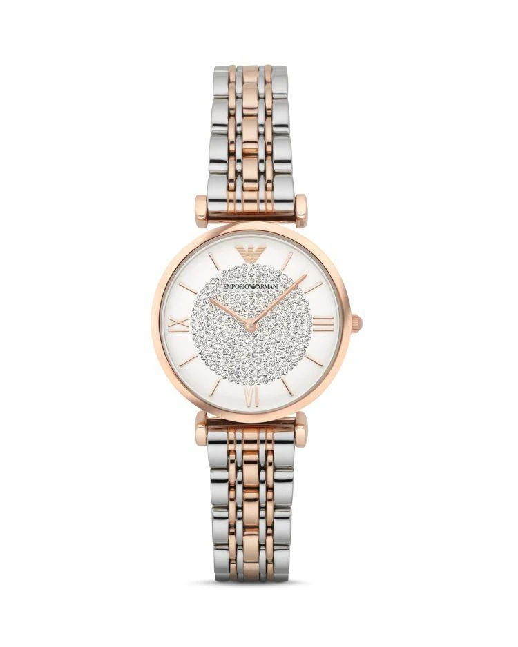 商品Emporio Armani|钻闪石英手表, 32mm,价格¥2927,第1张图片
