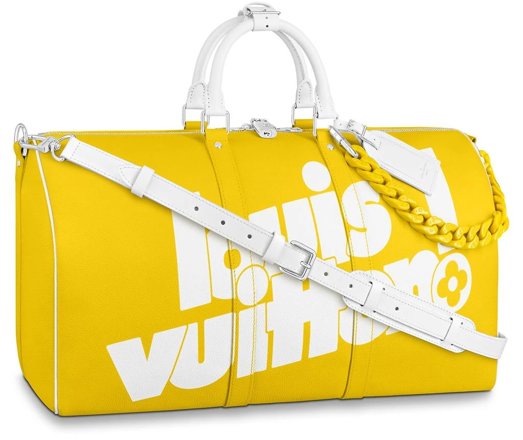 商品Louis Vuitton|Keepall Bandoulière 55 醋酸纤维链条旅行袋,价格¥24945,第1张图片